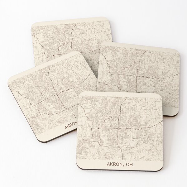 Item preview, Akron, OH Topographical Map Vintage designed and sold by PGHPhotoCo.