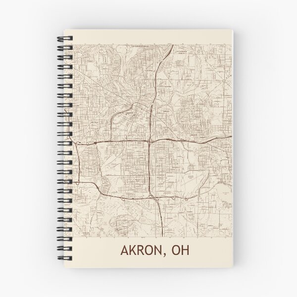 Item preview, Akron, OH Topographical Map Vintage designed and sold by PGHPhotoCo.