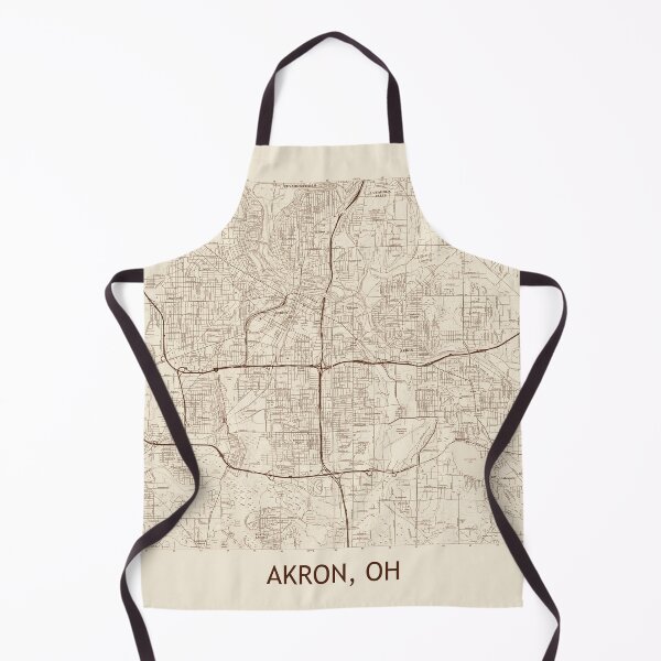 Item preview, Akron, OH Vintage Mapa topográfico designed and sold by PGHPhotoCo.