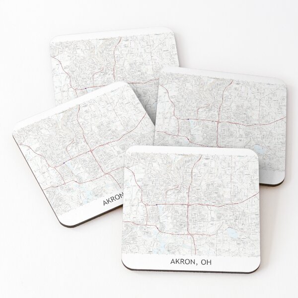 Item preview, Akron, OH Topographical Map Clean designed and sold by PGHPhotoCo.