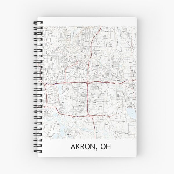Item preview, Akron, OH Topographical Map Clean designed and sold by PGHPhotoCo.