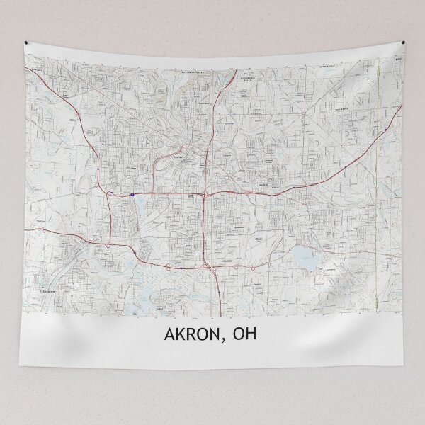 Item preview, Akron, OH Topographical Map Clean designed and sold by PGHPhotoCo.