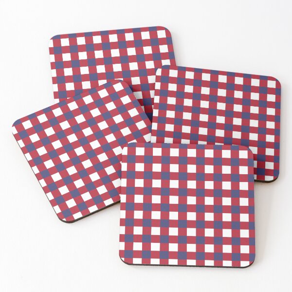 Item preview, Buffalo plaid in american flag colors designed and sold by fowons.