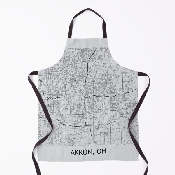 Item preview, Akron, OH Topographical Map Grey designed and sold by PGHPhotoCo.
