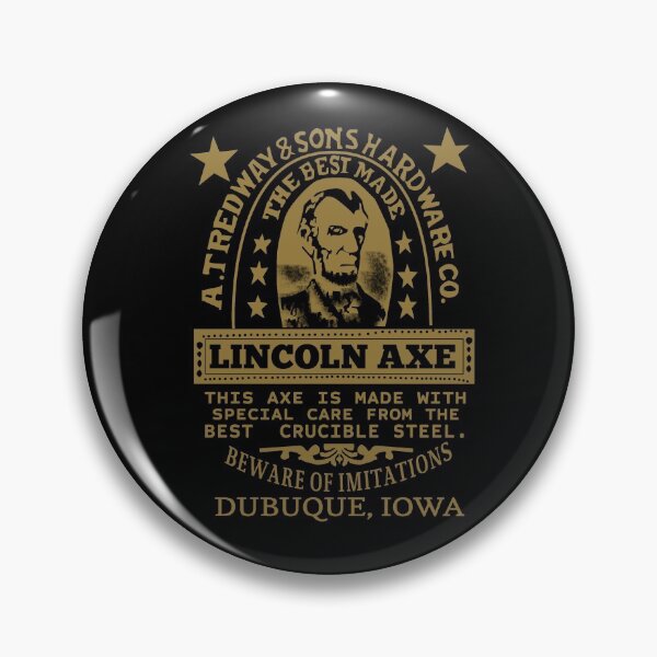 Artikelvorschau, Lincoln Axe Label - Tredway & Sons Axe Logo, Lincoln Axe Kopf, Axe Logo entworfen und verkauft von Wanderlust Designs.