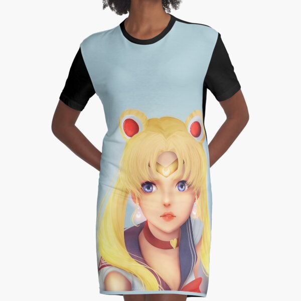 Moon Graphic T-Shirt Dress