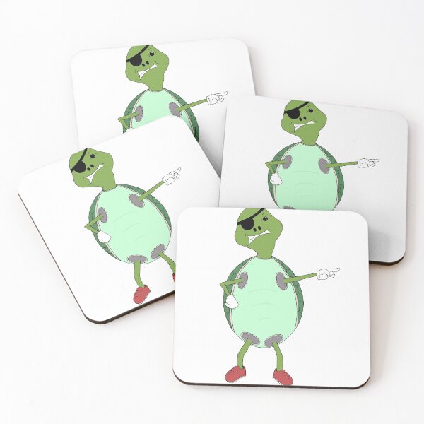 Item preview, Angry turtle with eye patch designed and sold by TommyJ711.