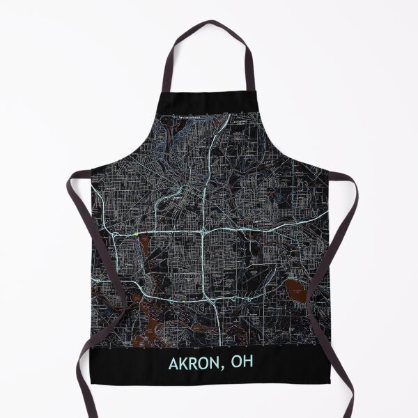 Item preview, Akron, OH Topographical Map Dark designed and sold by PGHPhotoCo.