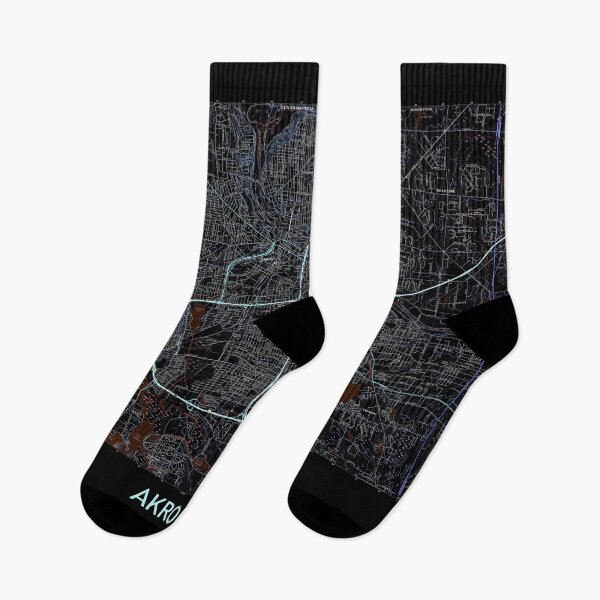 Item preview, Akron, OH Topographical Map Dark designed and sold by PGHPhotoCo.