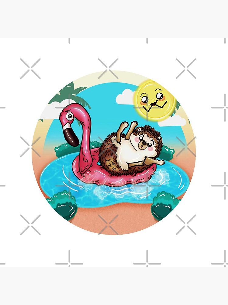 Erizo al agua de lagunasdeiris