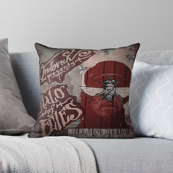 Halo of Flies Throw Pillow