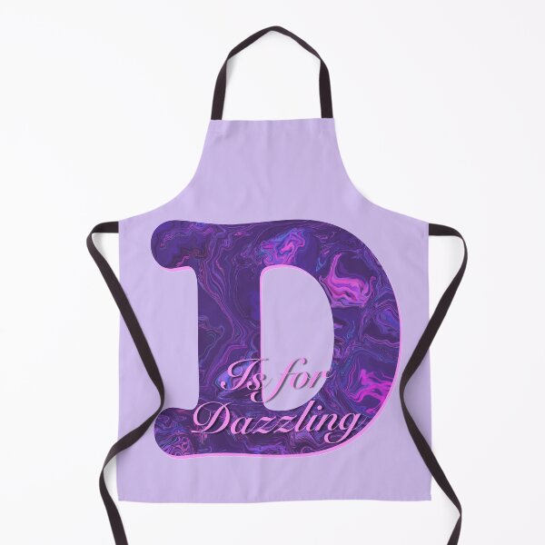 Item preview, Purple letter ‘D is for Dazzling’ motivational quote designed and sold by AMSonArt.