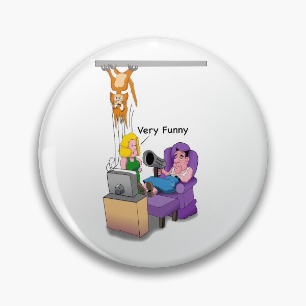 Item preview, Funny Grandpa Scared Cat on the Ceiling. designed and sold by TJHstudio.