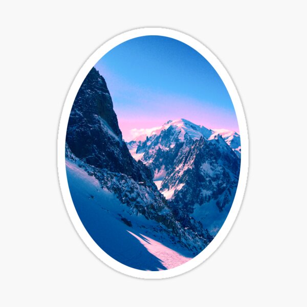 Chamonix Mountains Sticker