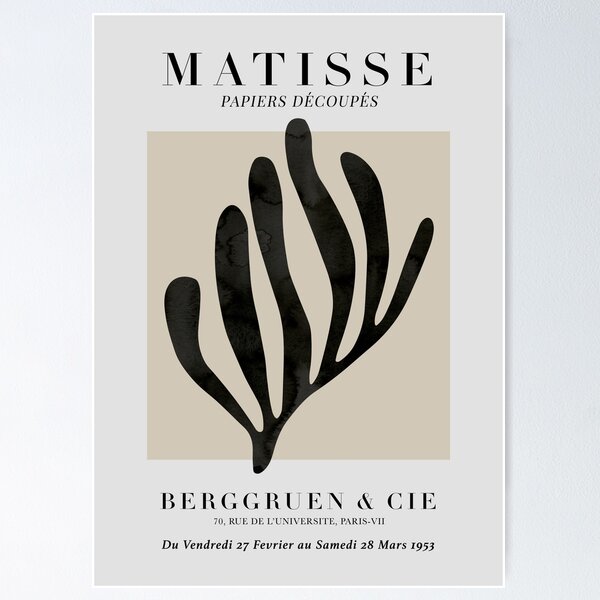 Item preview, Matisse cutout beige Papiers Découpés designed and sold by Digital  Cloud.