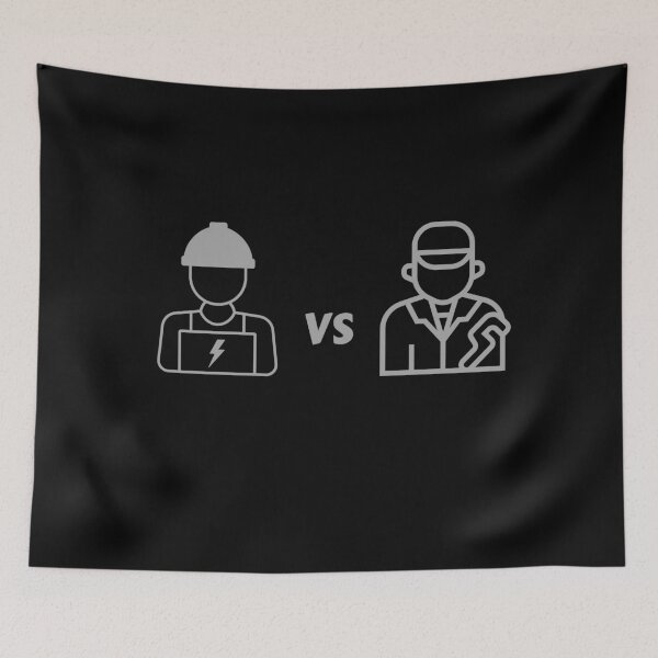 Item preview, Electrician Vs Plumber designed and sold by Kroop.