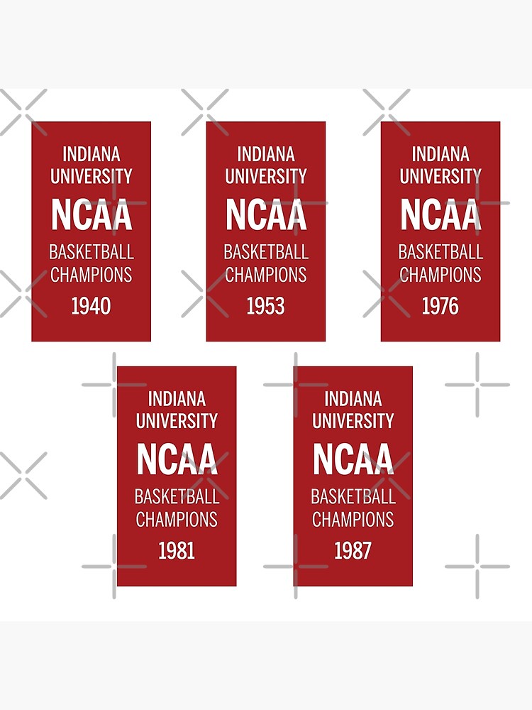 "IU Basketball Banners" Metal Print for Sale by djstagge Redbubble