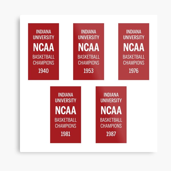 "IU Basketball Banners" Metal Print for Sale by djstagge Redbubble