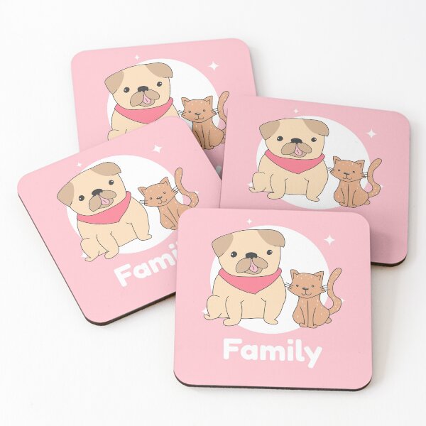 Item preview, Dog and cat family designed and sold by Trantor-Tees.