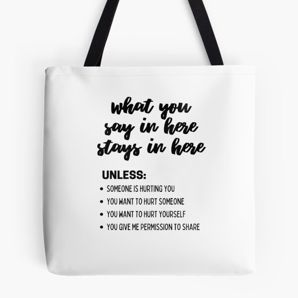 Item preview, What You Say In Here Stays In Here Confidentiality Reminders  designed and sold by natalieritchie.