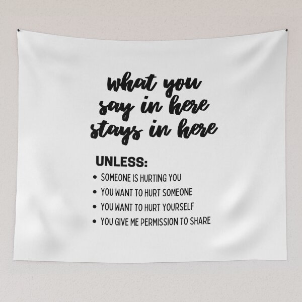 Item preview, What You Say In Here Stays In Here Confidentiality Reminders  designed and sold by natalieritchie.