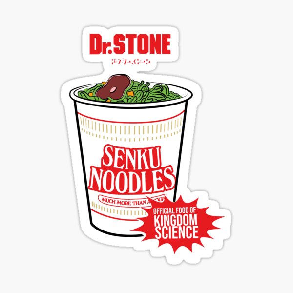 DR STONE: ALIMENTATION OFFICIELLE DE SENKU NOODLES Sticker