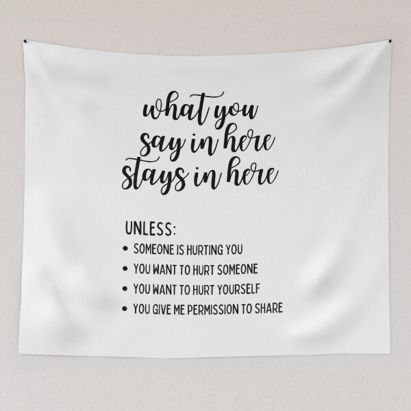 Item preview, What You Say In Here Stays In Here Confidentiality Reminders  designed and sold by natalieritchie.