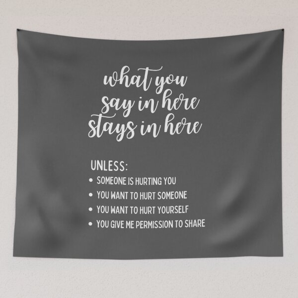 Item preview, What You Say In Here Stays In Here Confidentiality Reminders  designed and sold by natalieritchie.
