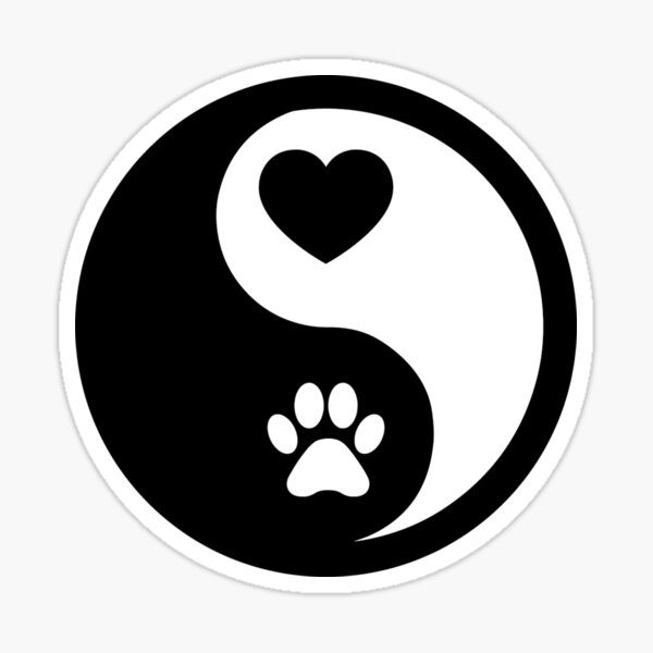 Vista previa del artículo con la obra «Perro Mamá Corazón Paw Ying Yang», diseñado y vendido por Messika.