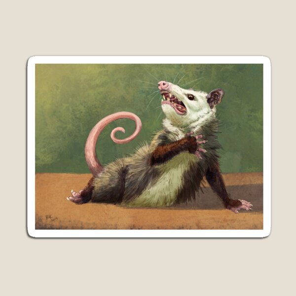 Item preview, Amateur Opossum Actress designed and sold by Rebecca Kriz Art.