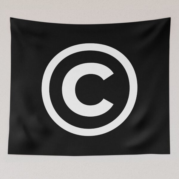Item preview, Copyright Sign White designed and sold by ZeptoShop.