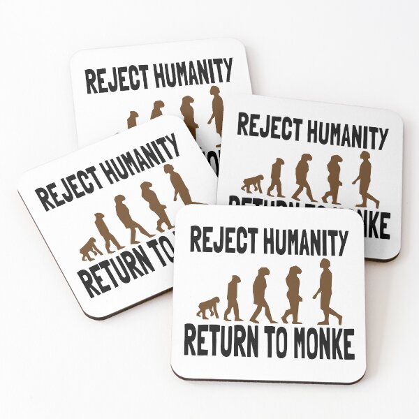 Item preview, Reject Humanity, Return To Monke designed and sold by Vladan Seva.
