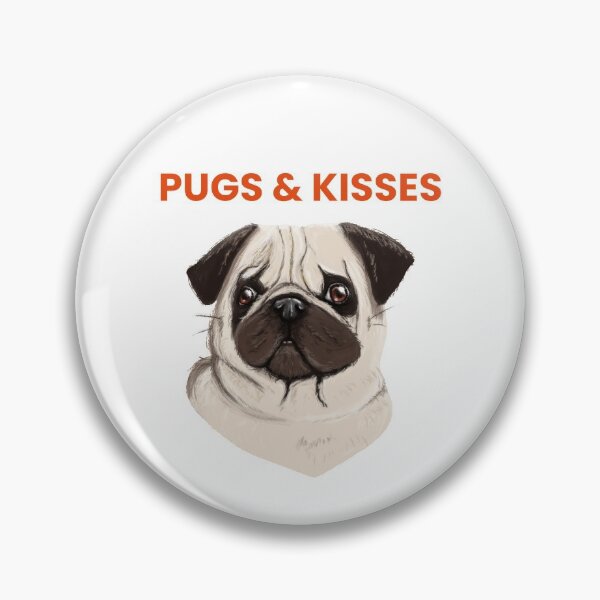 Aperçu de l'œuvre Pugs & Kisses - Chiot Carlin mignon créée et vendue par noahsbox.