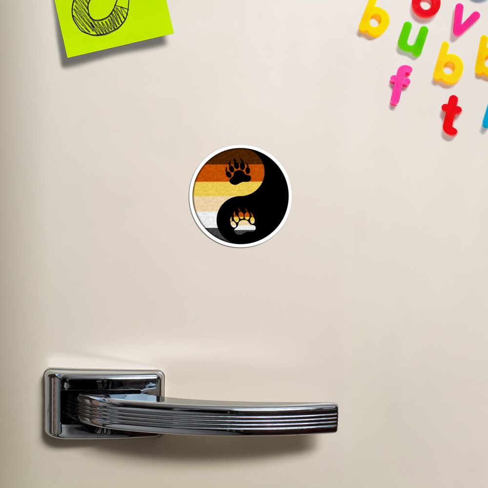 Bear Yin and Yang Magnet