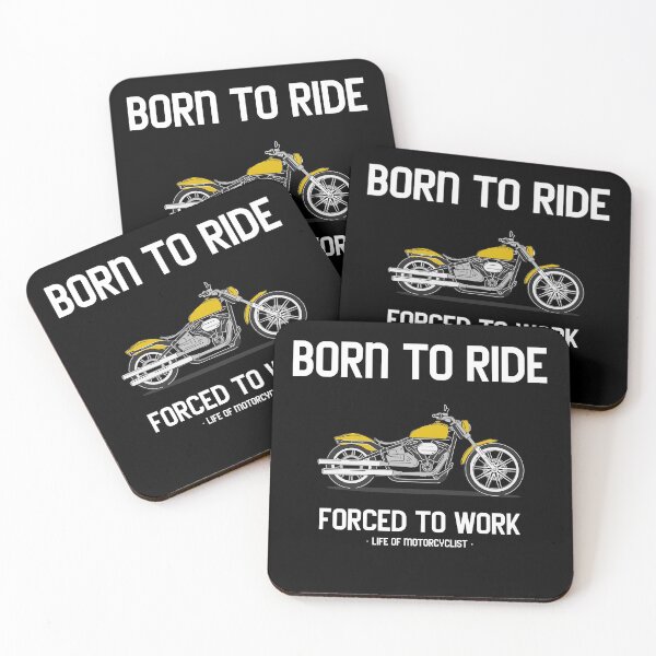 Item preview, Born To Ride Forced To Work Biker Motorcycle designed and sold by KLINESTORE.