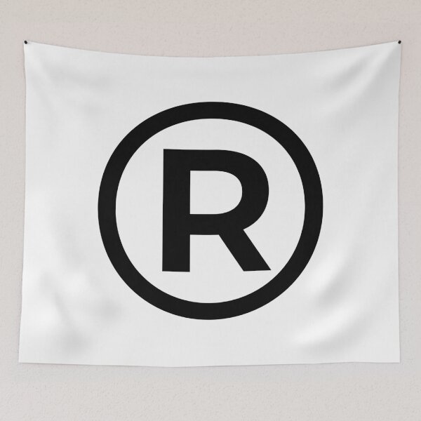 Item preview, Registered Trademark Sign Black designed and sold by ZeptoShop.