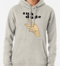 Suh Dude meme | Black Letters Pullover Hoodie