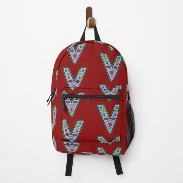 Item preview, Letter V (designs on stripes) designed and sold by artfulnotebook.