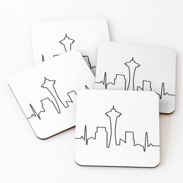 Artikelvorschau, Umriss der Seattle-Skyline entworfen und verkauft von oliviarose7.