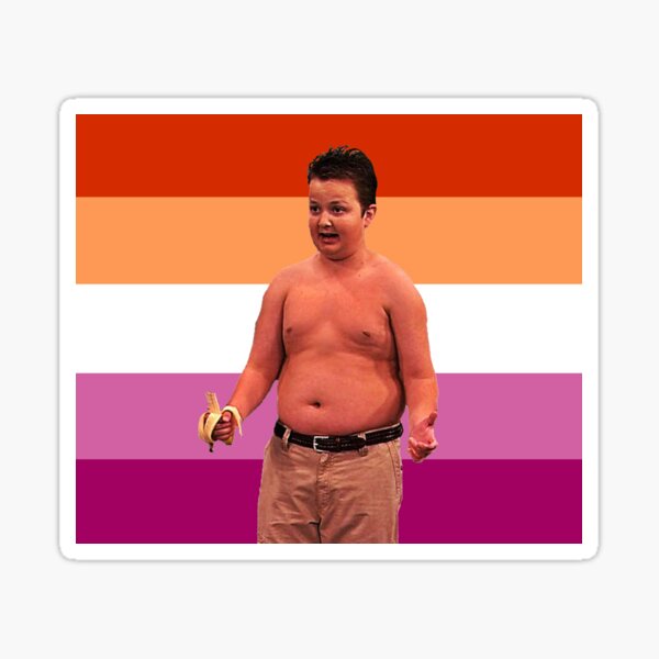 Lesbian Flag Gibby Sticker
