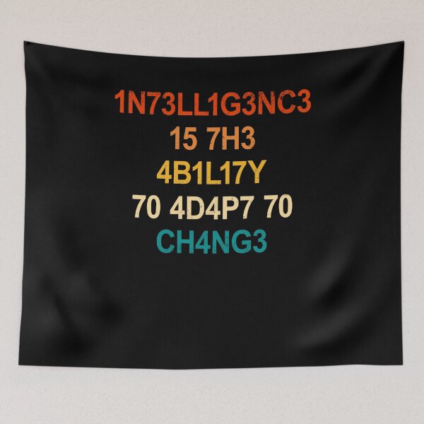 Item preview, Intelligence Definition perfect Leetspeak Quote designed and sold by Renergie.