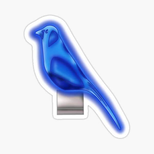 Blue Canary Night Light Sticker