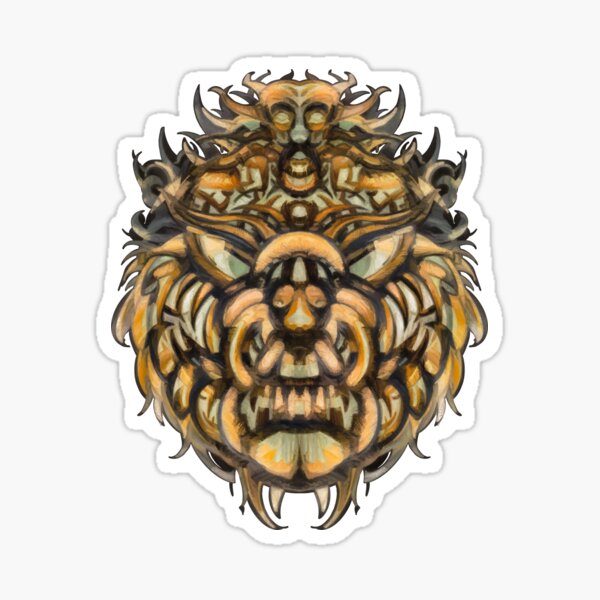 Lion Tattoo Stickers Redbubble