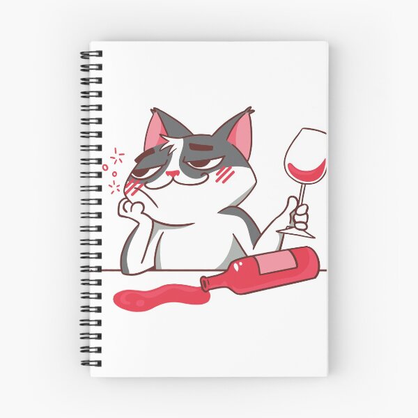 Item preview, Drunk cat drinking wine! designed and sold by teez4dayz.