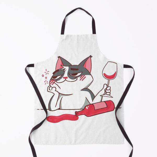 Item preview, Drunk cat drinking wine! designed and sold by teez4dayz.