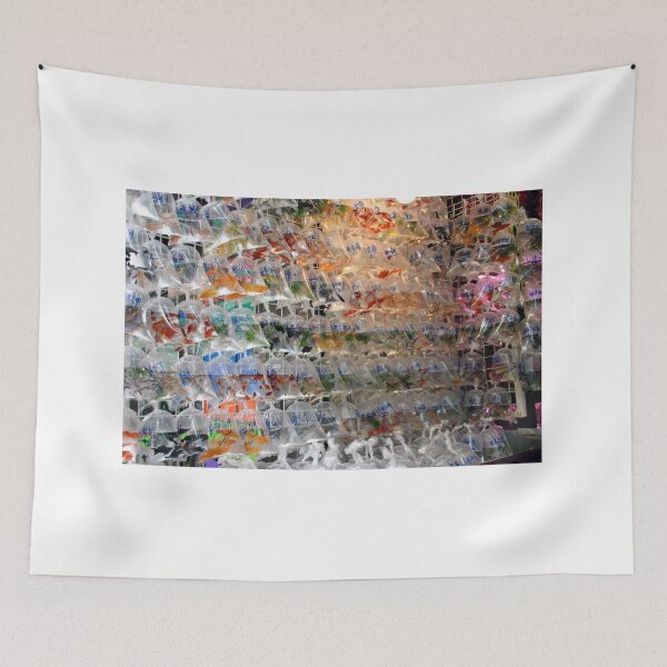 Item preview, Goldfish on a wall in the market in Hong Kong designed and sold by Kirsten Covington.