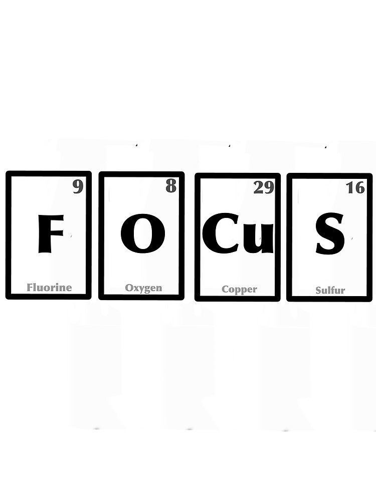 "Focus Element Symbols Periodic Table " Metal Print for Sale by