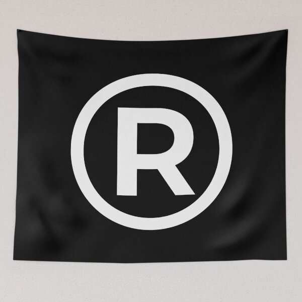 Item preview, Registered Trademark Sign White designed and sold by ZeptoShop.