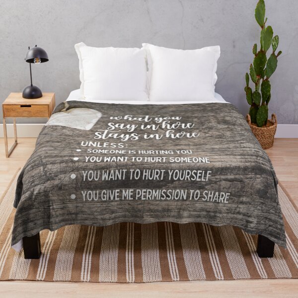 Item preview, What You Say In Here Stays In Here Confidentiality Reminders Rustic Wood Farmhouse designed and sold by natalieritchie.