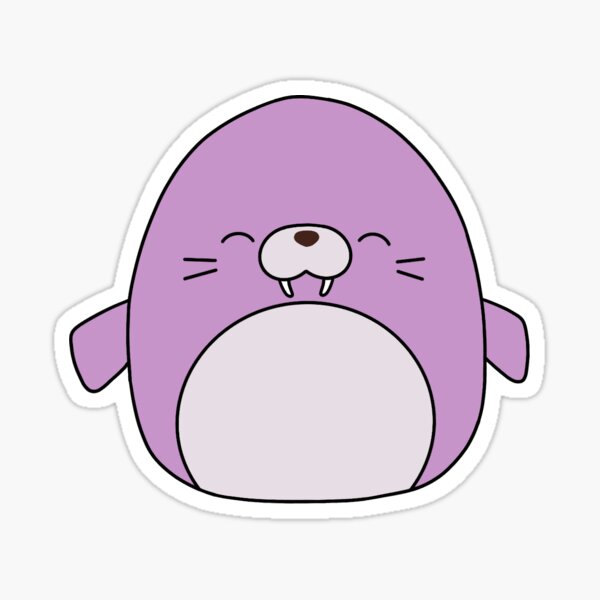 squishmallow walrus purple